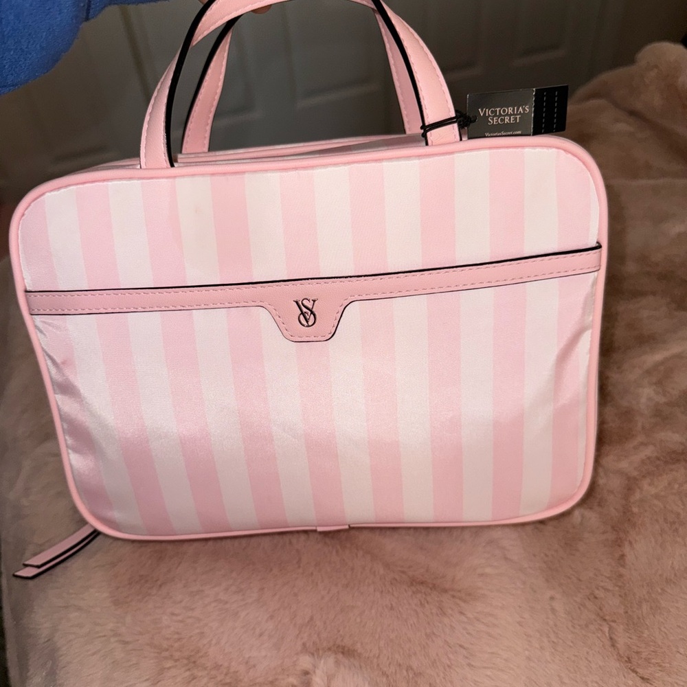 Victoria's Secret Pink and White Striped Cosmetic Bag - Picture 4 of 8